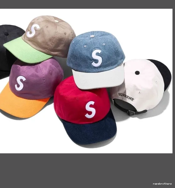 Buckle Retro S Black 6-PANEL Color Embroidered White LOGO 2-TONE Red Khaki Leather 24SS blocked Hat 0502